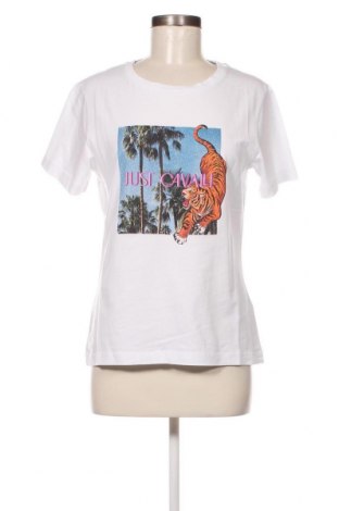 Γυναικείο t-shirt Just Cavalli, Μέγεθος S, Χρώμα Λευκό, Τιμή 84,09 €