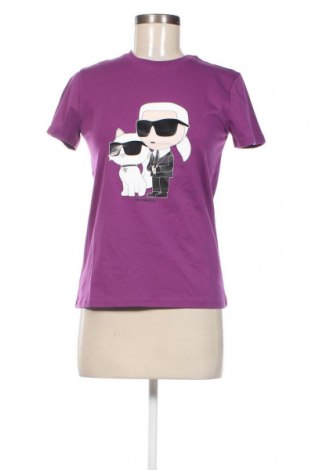 Дамска тениска Karl Lagerfeld, Размер XS, Цвят Лилав, Цена 117,00 лв.
