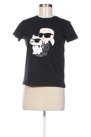 Γυναικείο t-shirt Karl Lagerfeld, Μέγεθος XS, Χρώμα Μαύρο, Τιμή 60,31 €