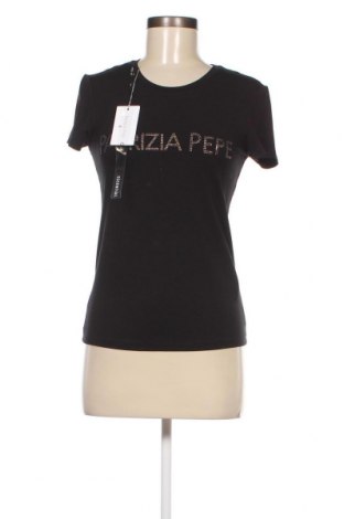 Γυναικείο t-shirt Patrizia Pepe, Μέγεθος S, Χρώμα Μαύρο, Τιμή 60,31 €