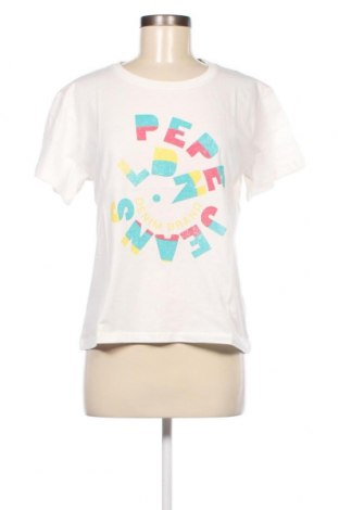 Damen T-Shirt Pepe Jeans, Größe M, Farbe Weiß, Preis 26,91 €