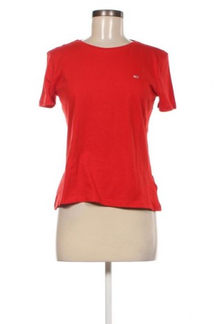Damen T-Shirt Tommy Jeans, Größe L, Farbe Rot, Preis 27,34 €