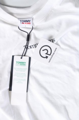 Γυναικείο t-shirt Tommy Jeans, Μέγεθος L, Χρώμα Λευκό, Τιμή 35,05 €