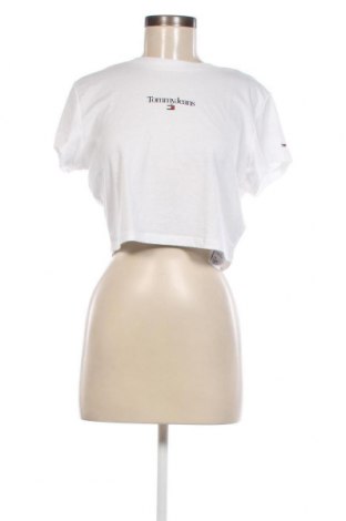 Γυναικείο t-shirt Tommy Jeans, Μέγεθος L, Χρώμα Λευκό, Τιμή 21,73 €