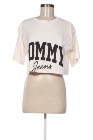 Γυναικείο t-shirt Tommy Jeans, Μέγεθος M, Χρώμα  Μπέζ, Τιμή 35,05 €