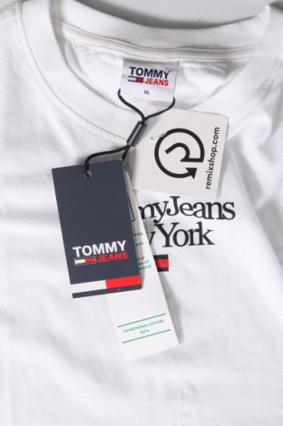 Γυναικείο t-shirt Tommy Jeans, Μέγεθος XL, Χρώμα Λευκό, Τιμή 27,34 €