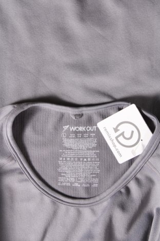 Γυναικείο t-shirt Work Out, Μέγεθος L, Χρώμα Γκρί, Τιμή 3,78 €
