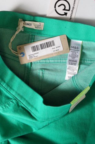 Дамски дънки Marks & Spencer, Размер M, Цвят Зелен, Цена 11,34 лв.