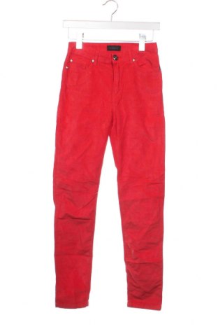 Дамски джинси, Размер XS, Цвят Червен, Цена 7,54 лв.