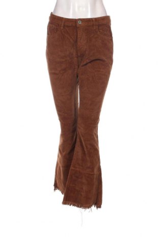 Pantaloni de velvet de femei, Mărime L, Culoare Maro, Preț 19,08 Lei