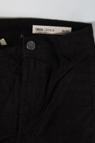 Pantaloni de velvet de femei ASOS, Mărime XS, Culoare Negru, Preț 18,12 Lei