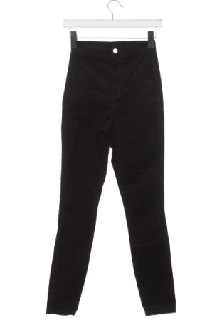 Γυναικείο κοτλέ παντελόνι ASOS, Μέγεθος XS, Χρώμα Μαύρο, Τιμή 3,77 €