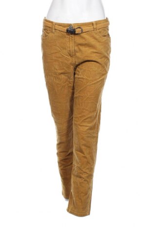 Pantaloni de velvet de femei Canda, Mărime M, Culoare Galben, Preț 20,03 Lei