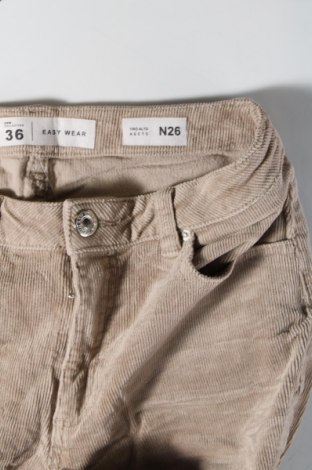 Pantaloni de velvet de femei Easy Wear, Mărime S, Culoare Bej, Preț 27,66 Lei