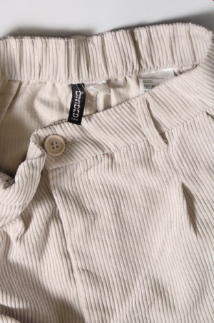 Pantaloni de velvet de femei H&M Divided, Mărime S, Culoare Gri, Preț 95,39 Lei