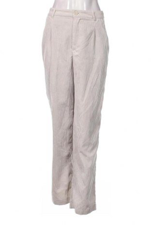 Pantaloni de velvet de femei H&M Divided, Mărime S, Culoare Gri, Preț 26,71 Lei