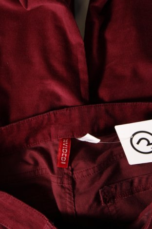 Pantaloni de velvet de femei H&M Divided, Mărime M, Culoare Roșu, Preț 74,35 Lei