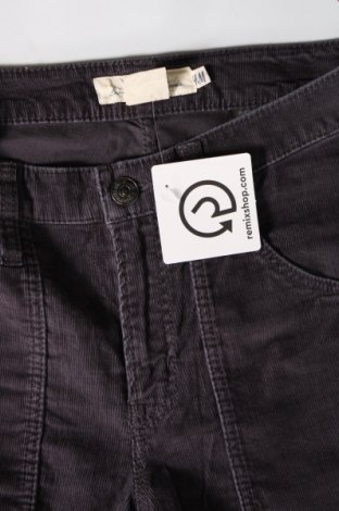 Pantaloni de velvet de femei H&M L.O.G.G., Mărime S, Culoare Gri, Preț 20,99 Lei