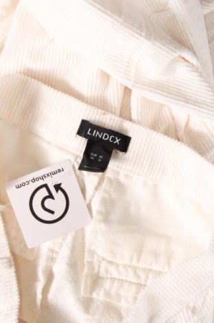 Pantaloni de velvet de femei Lindex, Mărime L, Culoare Alb, Preț 95,39 Lei
