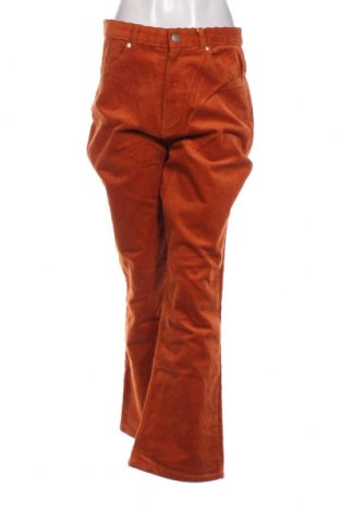 Pantaloni de velvet de femei Monki, Mărime L, Culoare Portocaliu, Preț 37,07 Lei