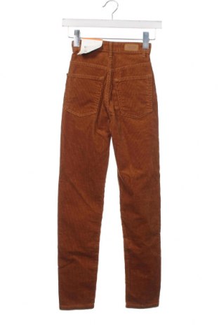 Γυναικείο κοτλέ παντελόνι Pull&Bear, Μέγεθος XXS, Χρώμα Καφέ, Τιμή 23,71 €