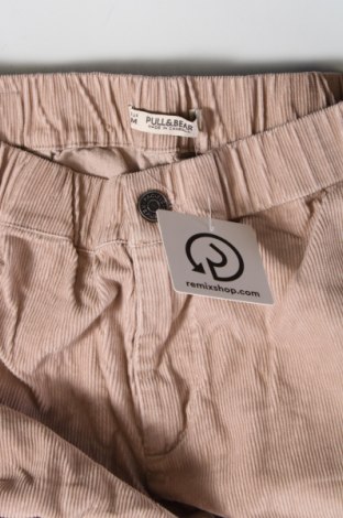 Pantaloni de velvet de femei Pull&Bear, Mărime M, Culoare Roz, Preț 20,03 Lei