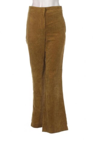 Pantaloni de velvet de femei Zara, Mărime XS, Culoare Verde, Preț 28,29 Lei