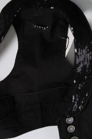 Γυναικείο γιλέκο Sisley, Μέγεθος XS, Χρώμα Μαύρο, Τιμή 12,31 €