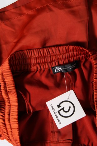 Pantaloni scurți de femei Zara, Mărime M, Culoare Portocaliu, Preț 19,00 Lei