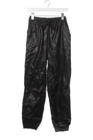 Pantaloni de piele pentru damă H&M Divided, Mărime XS, Culoare Negru, Preț 28,62 Lei
