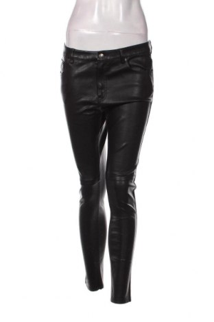 Дамски кожен панталон H&M Divided, Размер L, Цвят Черен, Цена 10,00 лв.