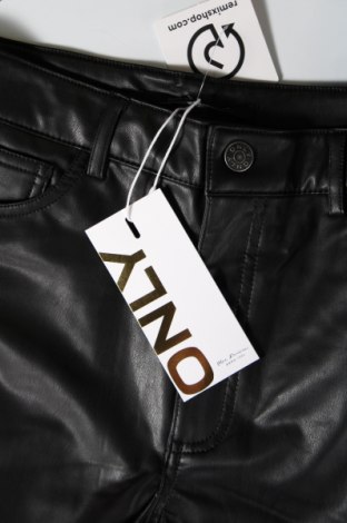 Dámské kožené kalhoty  ONLY, Velikost M, Barva Černá, Cena  783,00 Kč