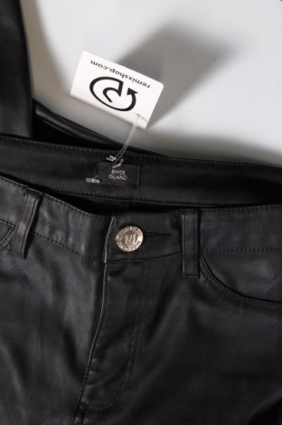 Pantaloni de piele pentru damă River Island, Mărime XS, Culoare Negru, Preț 49,97 Lei