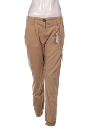 Pantaloni de femei Bershka, Mărime M, Culoare Bej, Preț 43,88 Lei