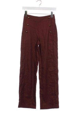 Дамски панталон Camaieu, Размер XS, Цвят Кафяв, Цена 8,41 лв.