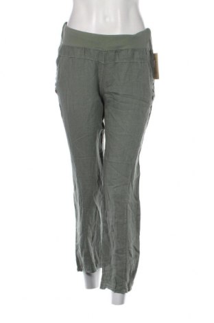 Дамски панталон Lin Passion, Размер L, Цвят Зелен, Цена 83,22 лв.