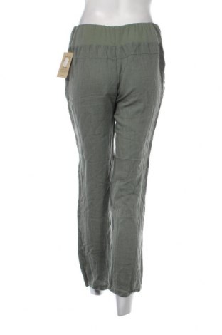 Дамски панталон Lin Passion, Размер L, Цвят Зелен, Цена 78,84 лв.