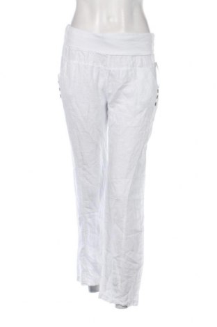 Дамски панталон Lin Passion, Размер M, Цвят Бял, Цена 146,00 лв.