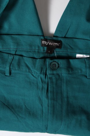Дамски панталон My Wear, Размер L, Цвят Зелен, Цена 29,00 лв.