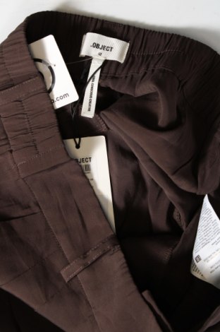 Дамски панталон Object, Размер L, Цвят Кафяв, Цена 87,00 лв.