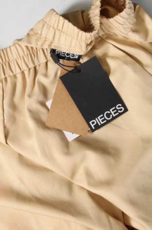 Γυναικείο παντελόνι Pieces, Μέγεθος M, Χρώμα  Μπέζ, Τιμή 6,96 €
