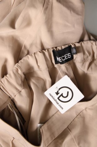 Γυναικείο παντελόνι Pieces, Μέγεθος M, Χρώμα  Μπέζ, Τιμή 3,71 €