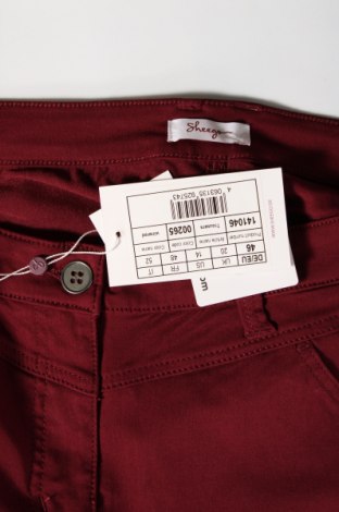 Γυναικείο παντελόνι Sheego, Μέγεθος XL, Χρώμα Κόκκινο, Τιμή 11,21 €