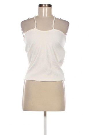 Γυναικείο αμάνικο μπλουζάκι Bershka, Μέγεθος M, Χρώμα Λευκό, Τιμή 5,30 €