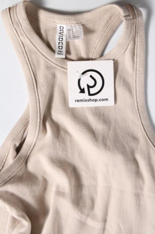 Γυναικείο αμάνικο μπλουζάκι H&M Divided, Μέγεθος S, Χρώμα  Μπέζ, Τιμή 6,68 €