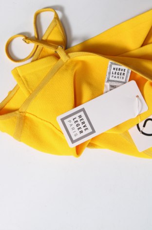 Γυναικείο αμάνικο μπλουζάκι Herve Leger, Μέγεθος S, Χρώμα Κίτρινο, Τιμή 246,91 €