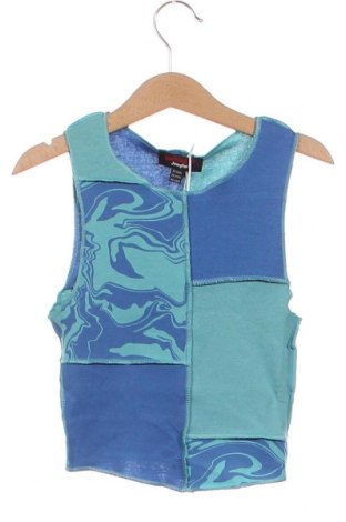 Γυναικείο αμάνικο μπλουζάκι Jennyfer, Μέγεθος XXS, Χρώμα Μπλέ, Τιμή 5,41 €