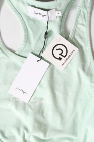 Γυναικείο αμάνικο μπλουζάκι Just Hype, Μέγεθος L, Χρώμα Πράσινο, Τιμή 2,99 €