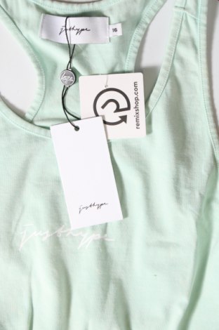 Γυναικείο αμάνικο μπλουζάκι Just Hype, Μέγεθος XL, Χρώμα Πράσινο, Τιμή 2,99 €