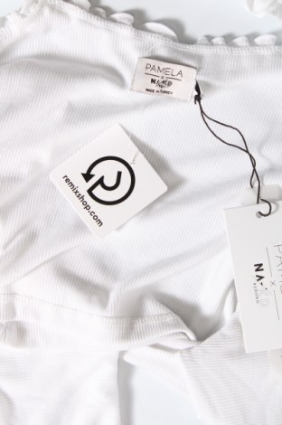 Γυναικείο αμάνικο μπλουζάκι NA-KD, Μέγεθος L, Χρώμα Λευκό, Τιμή 5,53 €
